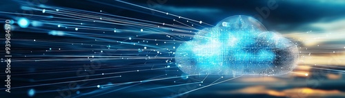 A visual metaphor of a cloud fortress, symbolizing the impenetrable nature of advanced cloud security and creative digital risk protection strategies