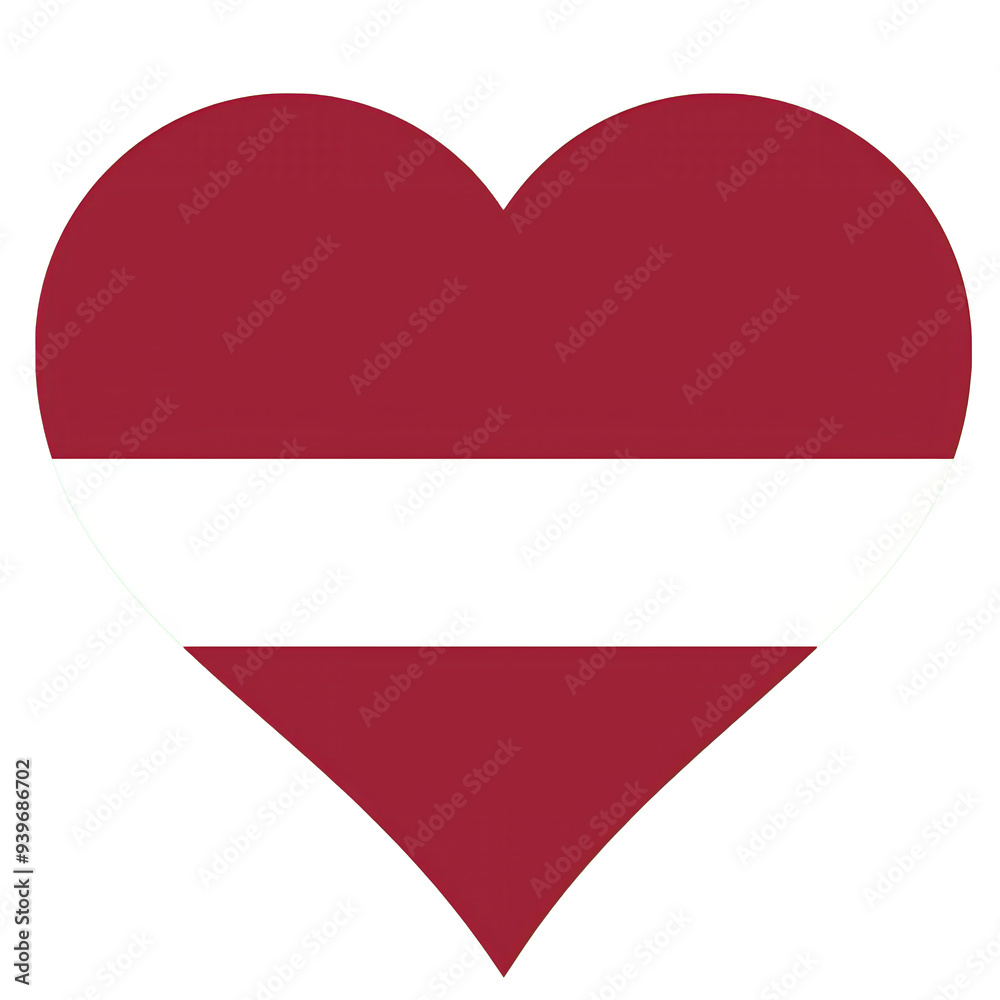 Heart of a flag Latvia Heart of a flag Latvia