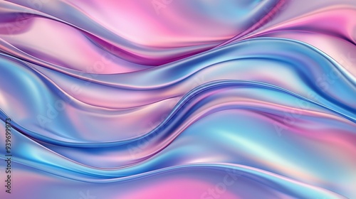  Close-up of a blue and pink background with waves on top