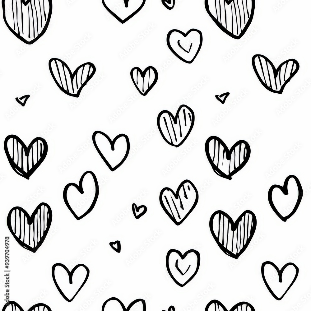 a simple line drawing of empty hearts for your little one, white and black, wallpaper, monochrome simplicity, no fill a simple line drawing of empty hearts for your little one, white and black, wallpaper, monochrome simplicity, no fill