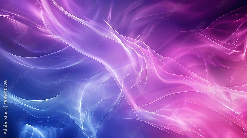 Vibrant Abstract Waves of Light in Purple and Pink Hues Vibrant Abstract Waves of Light in Purple and Pink Hues