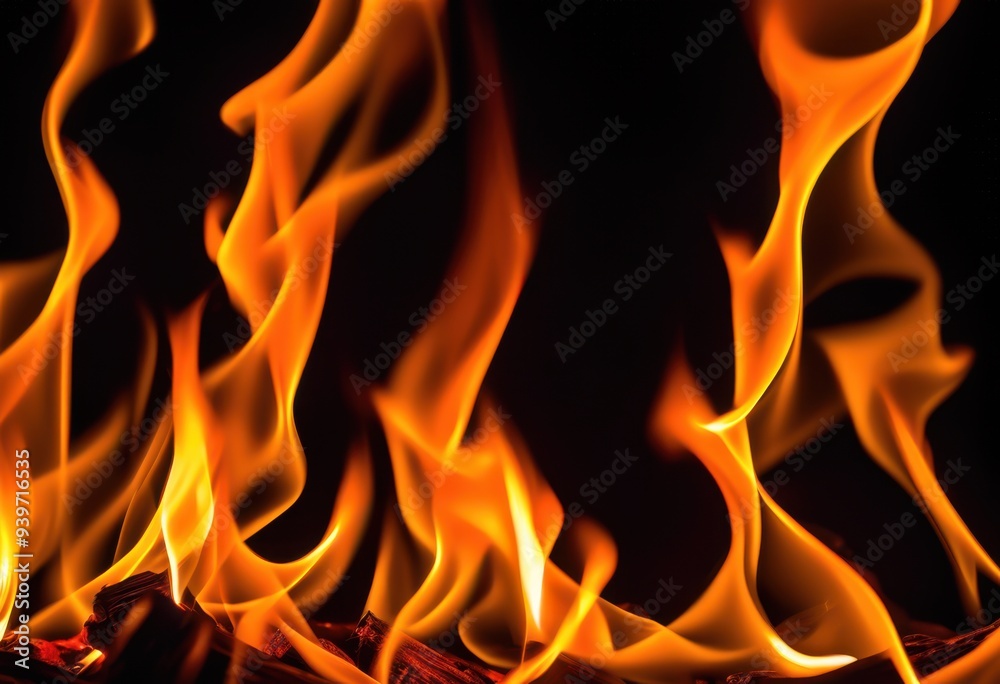 vivid flames illuminating dark background creating striking visuals bright orange yellow colors, fire, brightness, light, heat, glow, ember, smoke, warmth vivid flames illuminating dark background creating striking visuals bright orange yellow colors, fire, brightness, light, heat, glow, ember, smoke, warmth