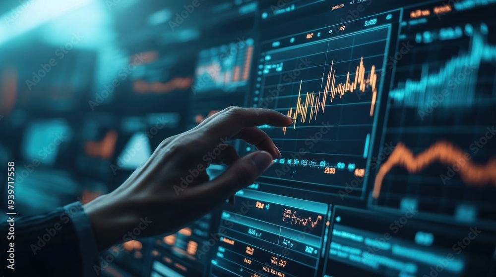 The world of financial management technology with performance analytics dashboard. The world of financial management technology with performance analytics dashboard.