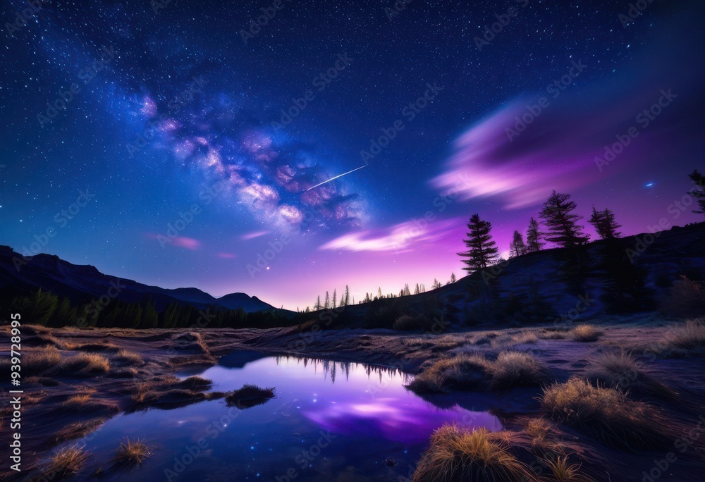 breathtaking night sky featuring swirling clouds sparkling stars under celestial canopy, astrology, astronomy, cosmic, dusk, ethereal, eventide, glimmer breathtaking night sky featuring swirling clouds sparkling stars under celestial canopy, astrology, astronomy, cosmic, dusk, ethereal, eventide, glimmer