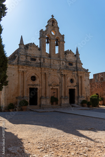 Monastery Arkadi in Rethimno Crete, Greece