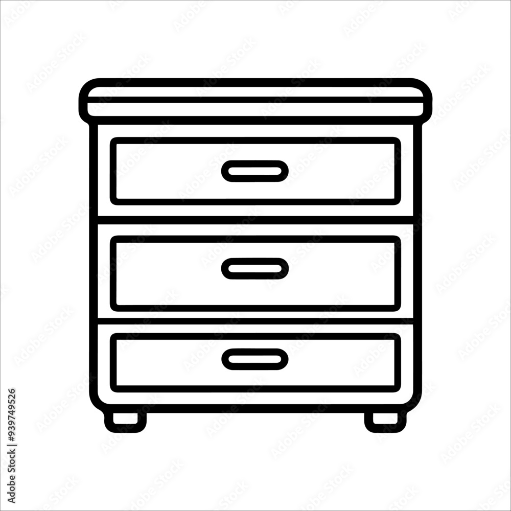 Drawer icon or modern line symbol. Vector line art and icon design with bold outline. Black and white Pixel Perfect minimalistic symbol isolated white background. Silhouette simple thin sign Drawer icon or modern line symbol. Vector line art and icon design with bold outline. Black and white Pixel Perfect minimalistic symbol isolated white background. Silhouette simple thin sign