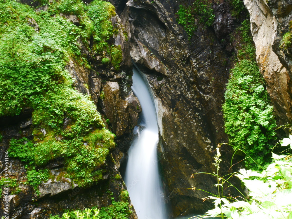 Waterfall near HinterTux on a mountain brook Waterfall near HinterTux on a mountain brook