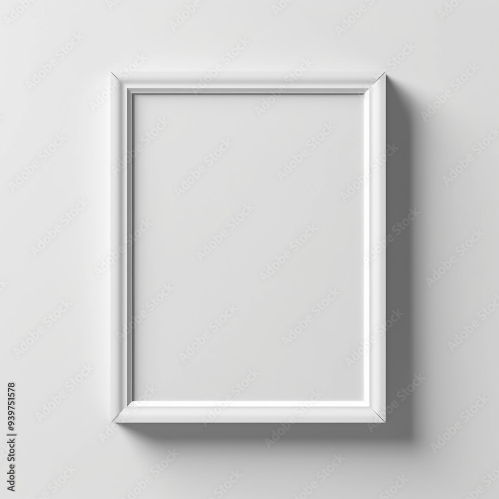 white frame on a wall white frame on a wall