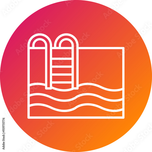 Swimming Pool Vector Icon photo