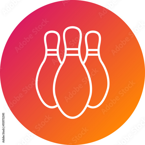 Bowling Pin Vector Icon