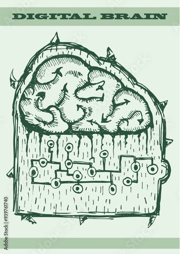 brain made from electronic circuit
