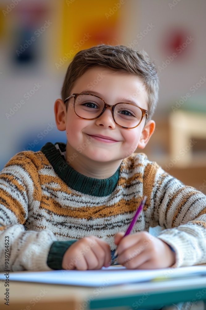 A happy and smiling young student chubby French boy of about ten years old. He raises one hand to hips, raising his arm high above head level, creating a full-length portrait. A happy and smiling young student chubby French boy of about ten years old. He raises one hand to hips, raising his arm high above head level, creating a full-length portrait.