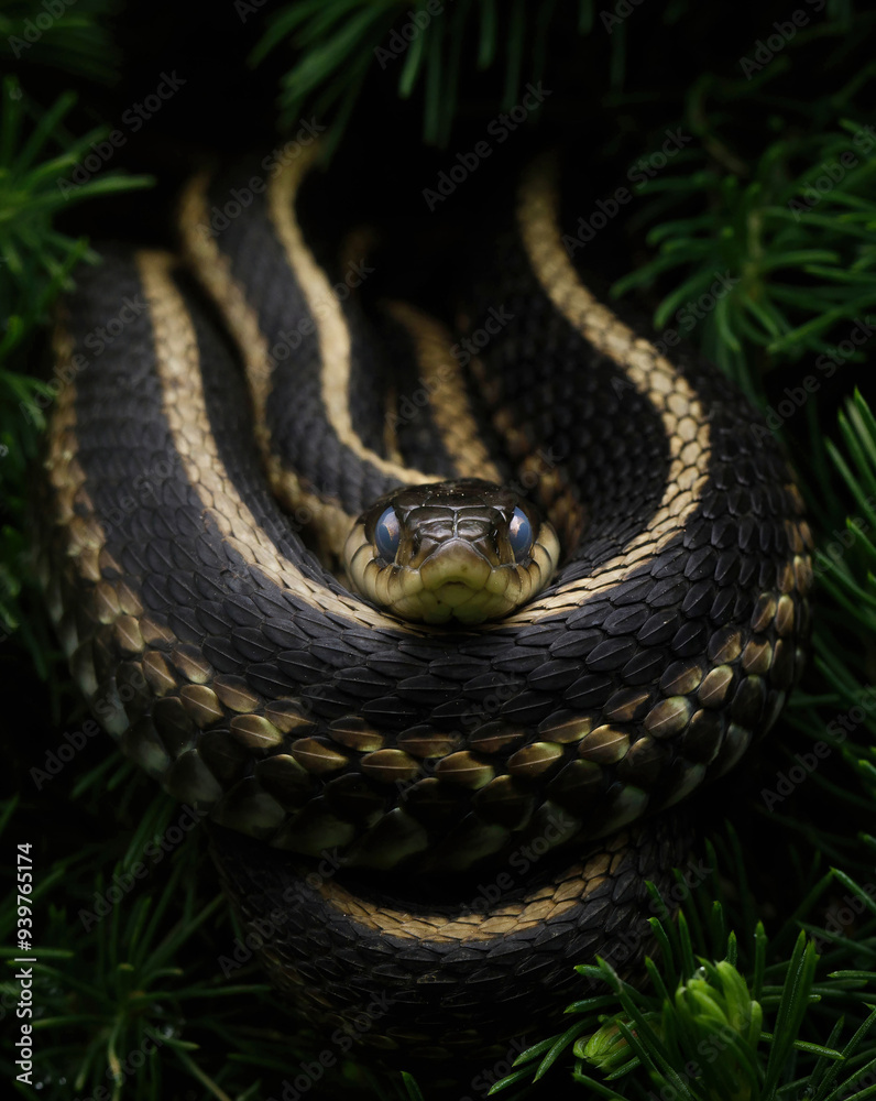 Obraz premium Garter Snake close up