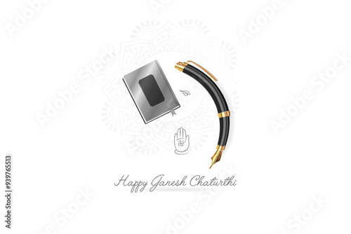 Vector Concept for Lord ganpati. Ganesh chaturthi festival.
