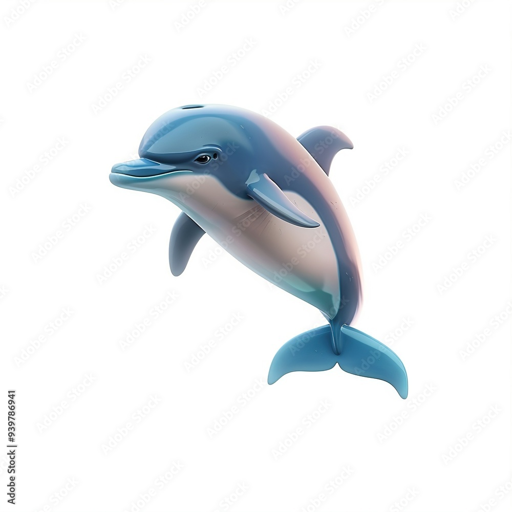 Obraz premium Dolphin Gravity element animal cartoon isolated whitebackground 16:9