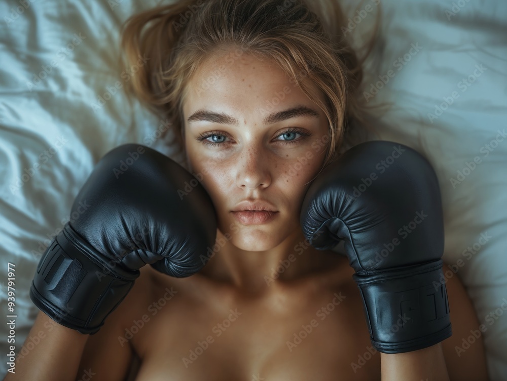 Empoderada e pronta para a batalha: mulher acorda vestida para a luta Empoderada e pronta para a batalha: mulher acorda vestida para a luta