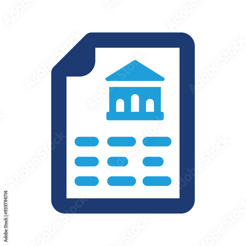 Bank statement icon