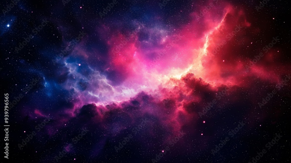 Naklejka premium milky way galaxy in the night sky