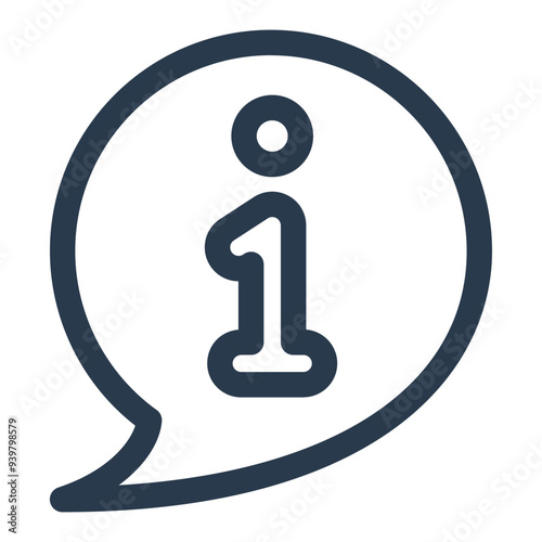 Information Speech Bubble Vector Icon