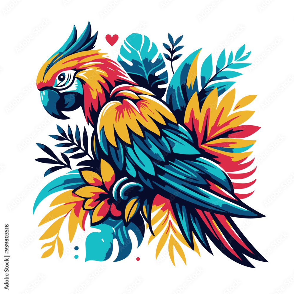 Fototapeta premium Premium Vector Parrot Bird 