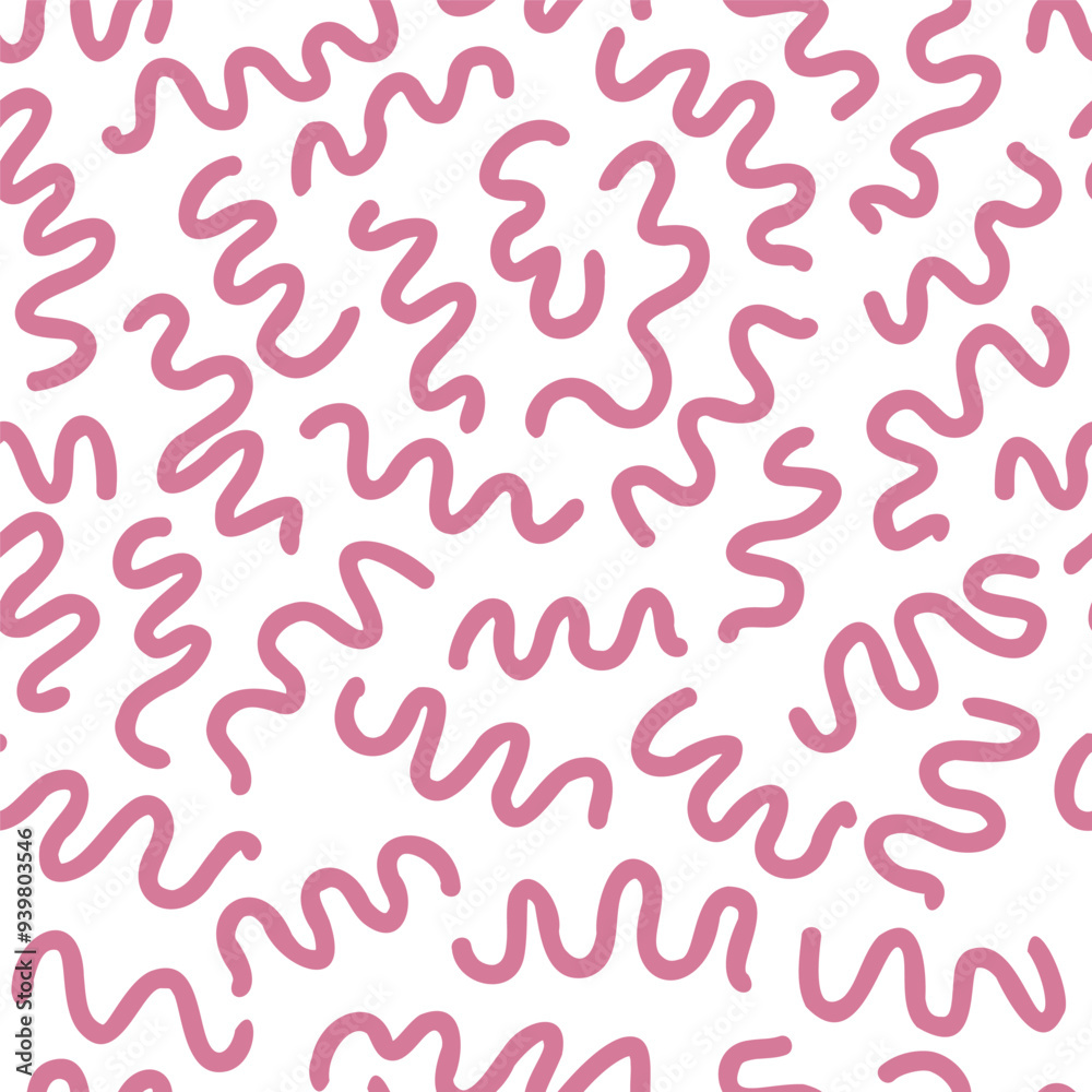 Seamless pattern vector abstract texture with wavy lines. Creative background with pink stripes on white background. Optical artistic illusion of decorative design. Seamless pattern vector abstract texture with wavy lines. Creative background with pink stripes on white background. Optical artistic illusion of decorative design.