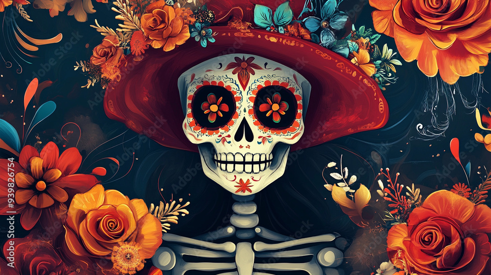 Day of the Dead: Floral Skull Day of the Dead: Floral Skull