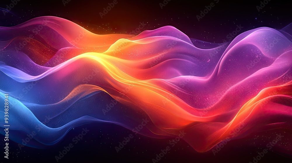 Abstract Colorful Waves Background Abstract Colorful Waves Background