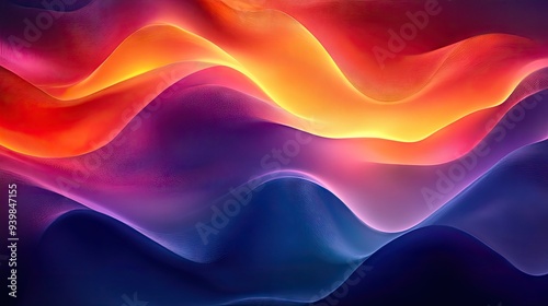 Abstract Colorful Waves