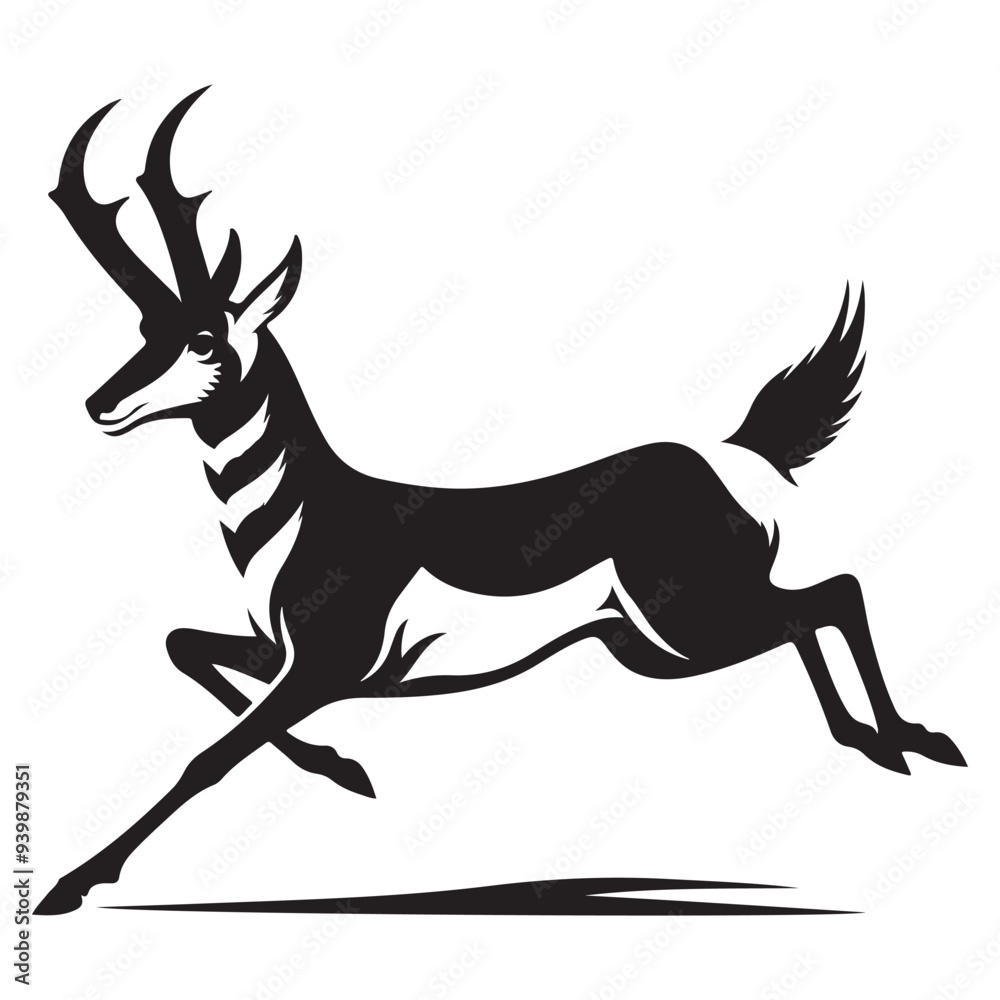 Fototapeta premium Antelope logo design, Antelope Vector Art And Graphics