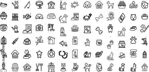 PET EDITABLE ICON SET 