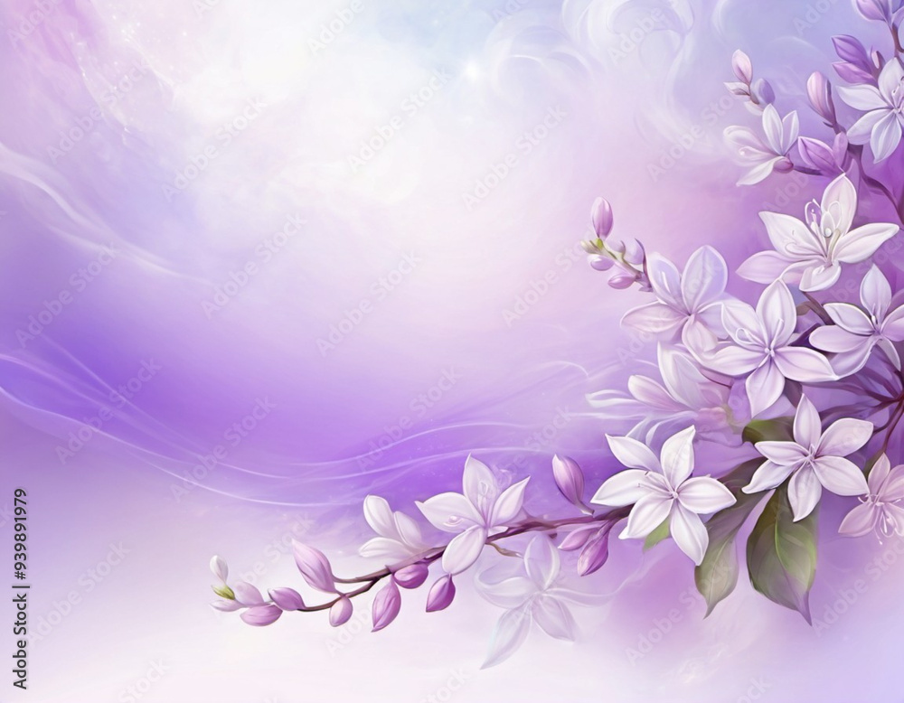 shot of delicate lilac flowers, petals a soft, pastel purple and white, against a blurred background. The image captures the intricate details of the blossoms, showcasing their delicate beauty. AI shot of delicate lilac flowers, petals a soft, pastel purple and white, against a blurred background. The image captures the intricate details of the blossoms, showcasing their delicate beauty. AI