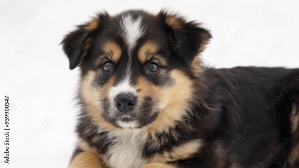 Adorable puppy exploring a cozy indoor space on a bright winter afternoon. Generative AI Adorable puppy exploring a cozy indoor space on a bright winter afternoon. Generative AI