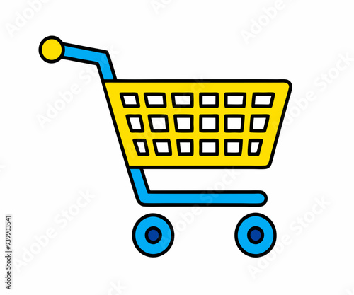 Shopping cart stock illustration