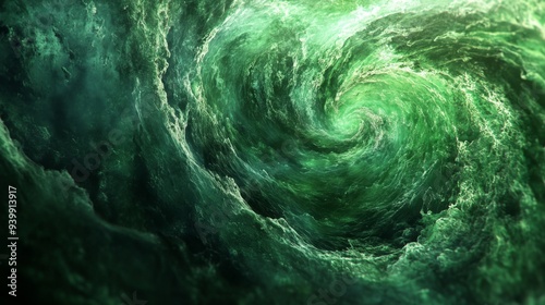 Mysterious Green Swirling Vortex