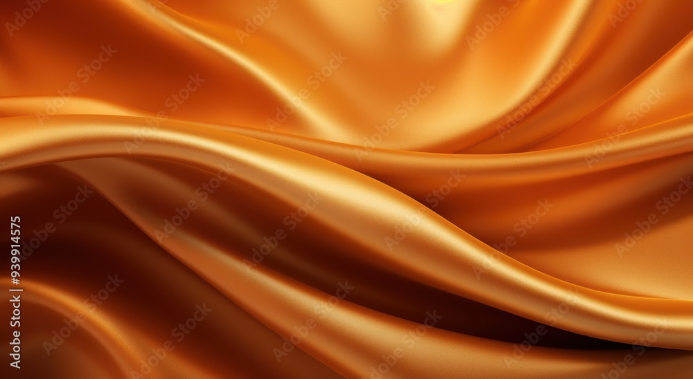Flowing golden fabric abstract background Flowing golden fabric abstract background
