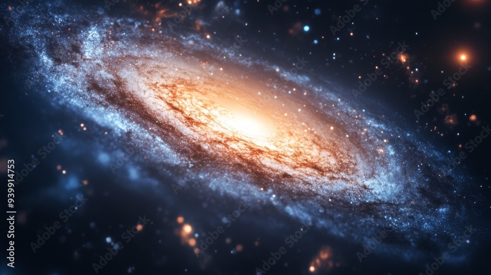 Fototapeta premium Spiral Galaxy in Deep Space