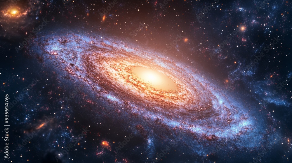 Fototapeta premium Spiral Galaxy in Deep Space