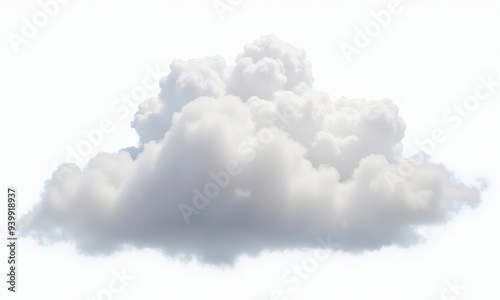 Realistic cloud on transparentcloud png isolated on transparent backgrounda cloud that is on a white background photo