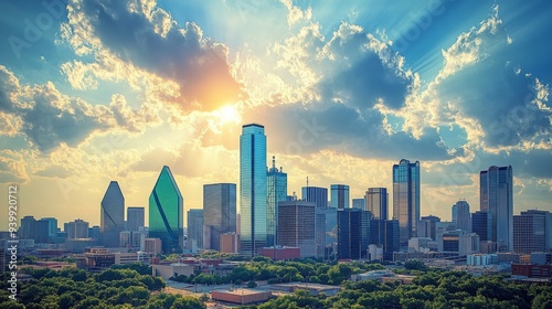 Dallas Skyline at Sunrise
