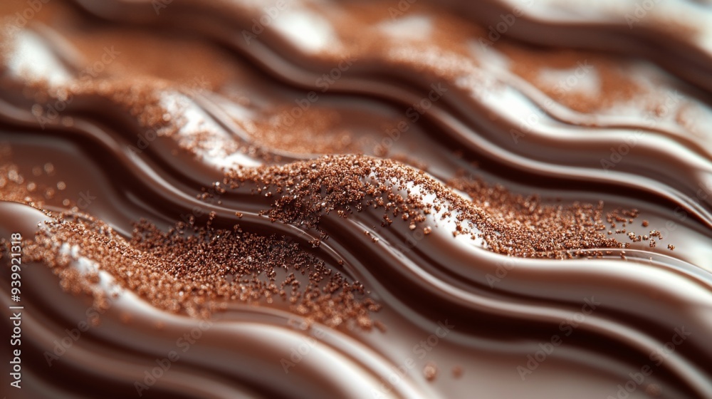 Wavy Chocolate Surface Wavy Chocolate Surface