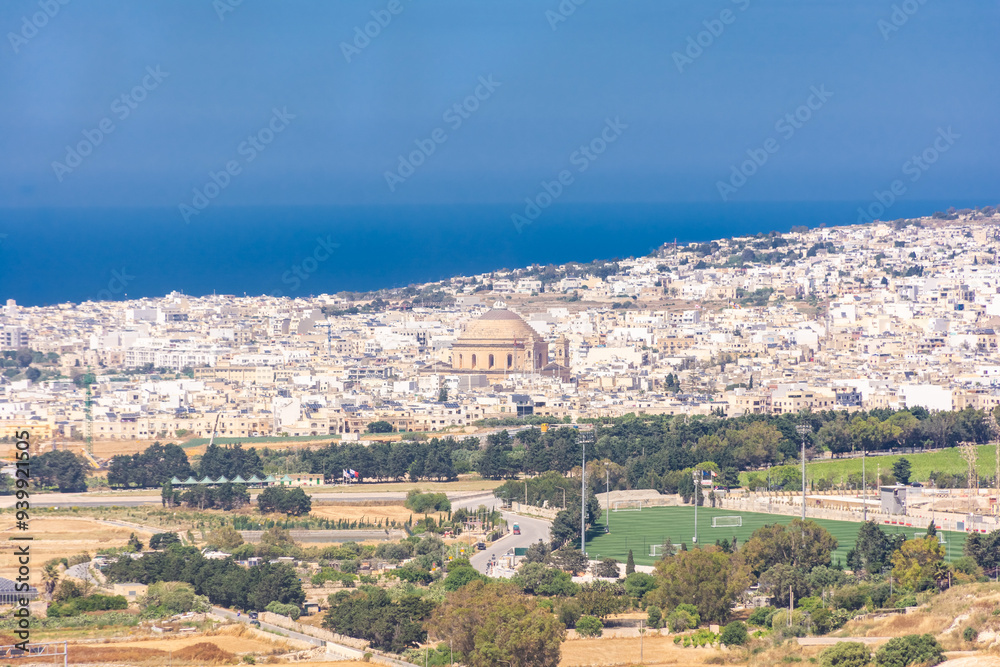 View of Sliema and Valletta cities in Malta View of Sliema and Valletta cities in Malta