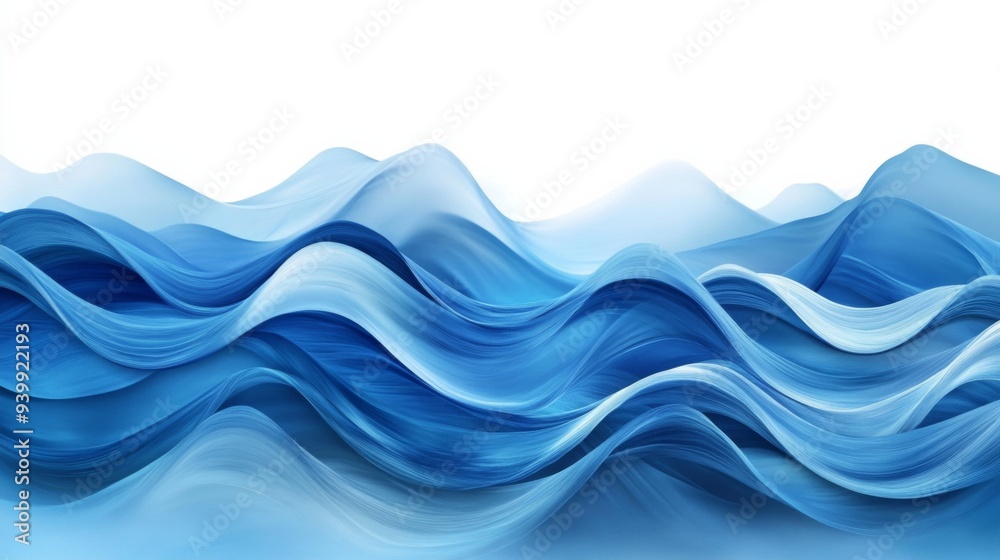 Abstract Blue Waves