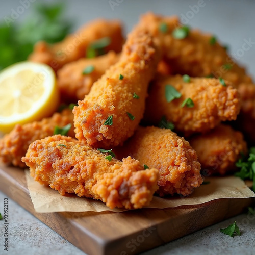 fried wings on a plate