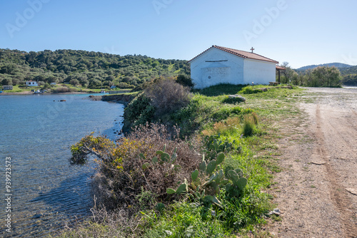 Kassandra coastline near near village of Xina, Chalkidiki, Greece photo