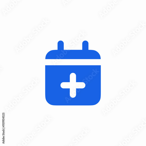 plus add date calendar icon vector