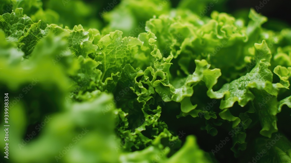 A close-up of freshly picked organic lettuce, emphasizing its freshness and natural growth A close-up of freshly picked organic lettuce, emphasizing its freshness and natural growth