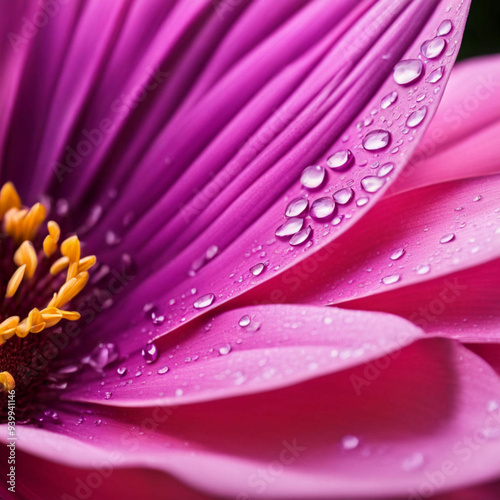 A close-up of vibrant flower petals in shades of pink and purple