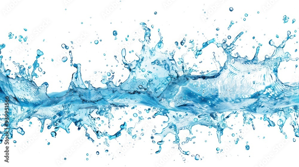 Water Splash Isolated on White Background Water Splash Isolated on White Background