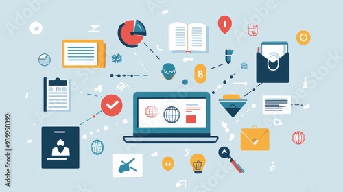 Educational infographic showing the benefits of lifelong learning with icons and statistics