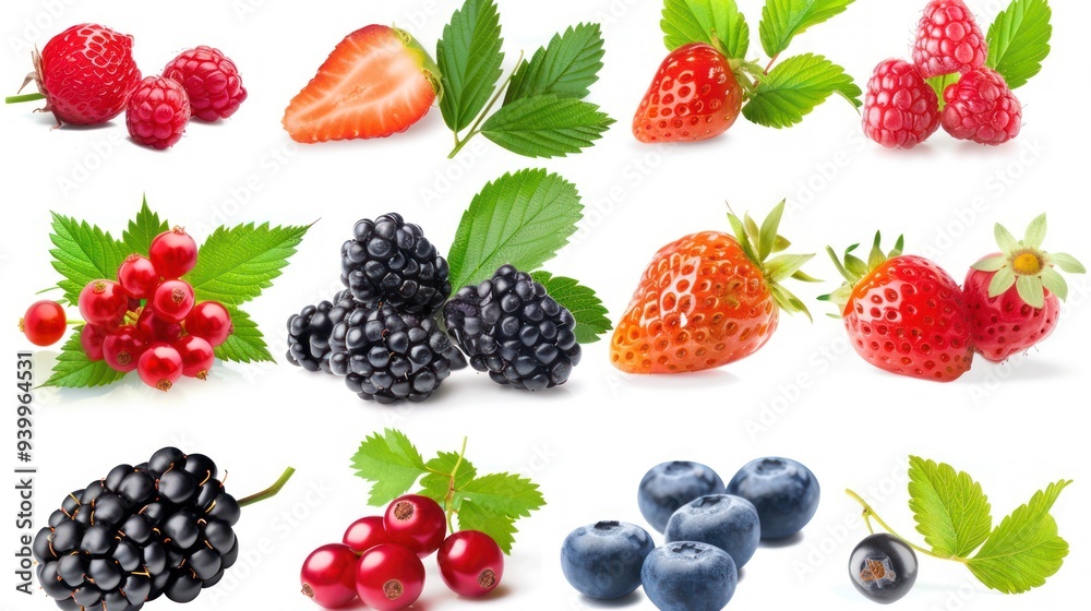 Collection of Fresh Berries Collection of Fresh Berries